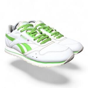 Reebok Classic Leather Vintage - Chalk / Glen Green OG Retro Design Women's 10